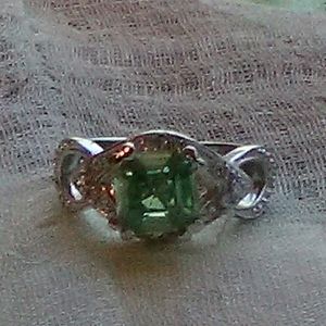 Genuine Moisanite 925 Sterling Silver size 6 ring